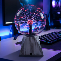 Anpassbare Plasma-Lampe mit Berührungsempfindlichkeit, Kugelförmige Plasmakugel als Geschenk für Feiertage und Tischdekoration