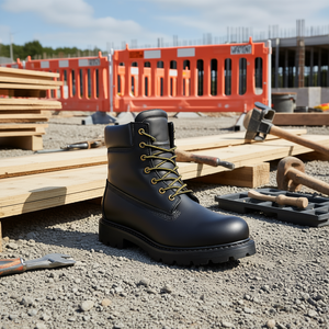 Botas Martin 519/605AEAV, Botas de Trabajo de Cuero para Hombre, con Puntera de Acero, Talla 10, Negras, Impermeables, para Uso en Exteriores - Product Image 3