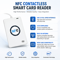Lector/Grabador de Tarjetas NFC USB ACR122U 13.56MHz ISO14443A, Programador de Tarjetas Inteligentes RFID sin Contacto, Compatible con Codificación de Etiquetas URL