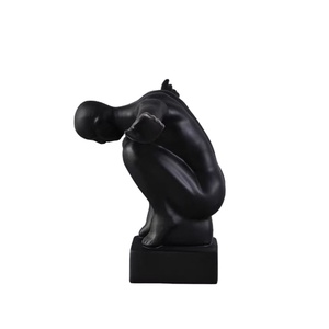 Creative Resin <strong>Figurine</strong> Jumping Pose Art Sculpture for Living Room Office Shelf Decoration - Product Image 5