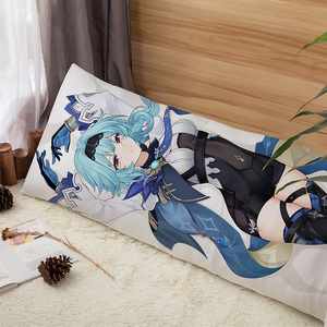 Vente en gros impression personnalisée Sublimation Anime dessin animé Dakimakura corps taie d'oreiller <span class=keywords><strong>Genshin</strong></span> <span class=keywords><strong>Impact</strong></span> <span class=keywords><strong>Eula</strong></span> hôtel maison literie bas quantité minimale de commande - Product Image 4