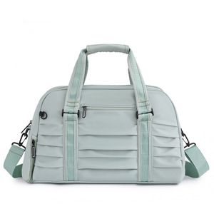 <b>Light</b> Wear Resistant Pleated Business Trip Bag Wide Reinforced Handle Detachable Adjustable Shoulder Strap Student Large Bag - Product Image 6