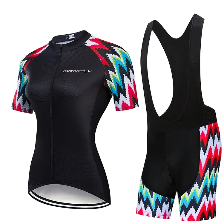 Personal isierte Frauen Radfahren tragen schnell trocknende UV-Fahrrad hemd profession elle Sublimation druck Radsport Uniform Sets