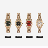 Blues OEM Japan-Uhrwerk Voll-Diamant-Uhr Mode Hochwertige Maßgefertigte Logo-Marke Luxus CZ Edelstahl Herren Quarzuhr