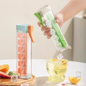 Máquina para Hacer Cubitos de Hielo de Plástico con Presión Manual, 1 Unidad, Congelación Rápida, Fácil Desmolde, para Whisky, Cócteles, Jugos, Bebidas, Diversión de Verano - Product Image 2