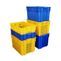Boîte de rangement pliable en plastique avec surface peinte pour légumes et vêtements