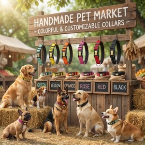 YG-103 Mode Ademend Gepersonaliseerd Reflecterend Webbing Gegraveerd Verdikt Nylon Halsband - Product Image 6