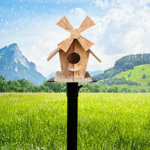 Mangeoire à oiseaux de jardin JH-Mech pour mangeoire à oiseaux suspendue Construction de haute qualité Mangeoire à oiseaux légère en fer - Product Image 1