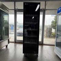 Nouvelle Vitrine Réfrigérée Verticale à Porte Unique en Acier Galvanisé Durable, Étagères Réglables, Température Unique,