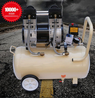 Mini-compresseur d'air sous vide de sérigraphie sans huile, prix d'usine, Portable silencieux 550W 0,75 hp 30l-980 mBar