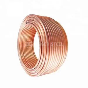C1100 C12200 1/4" 3/8" 1/2" 3/4" 15 Meters Copper Pancake Coil Copper Pipes Tube For Air Conditioner