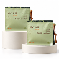 Emballage personnalisé pour matcha avec logo, sachets métallisés à huit soudures latérales avec trou de suspension, certificat de qualité alimentaire, 50g 500g