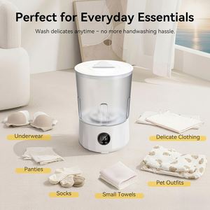 New High-End Foldable Portable <b>Mini</b> <b>Washing</b> <b>Machine</b> with USB/Electric Power Safe Durable Energy-Saving for Household Outdoor Use - Product Image 3