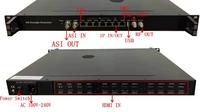 Encodeur HDTV HDB2400ASI-24 canaux H264 Modulateur IP ASI RF DVB-T DVB-C ATSC ISDBT 16 porteuses Câble Front End FTTH