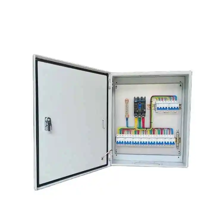 Boîte de distribution d'énergie extérieure Boîte de sortie industrielle en métal Boîte de service d'alimentation de contrôle électrique étanche