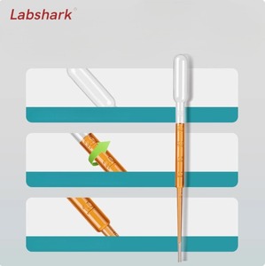 Pipette de pasteurisation aseptique Labshark Pipette <span class=keywords><strong>Pasteur</strong></span> jetable en plastique en caoutchouc Emballage indépendant pour laboratoires - Product Image 6