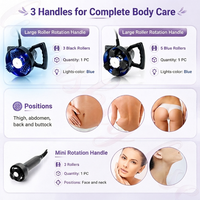 Appareil de massage à rouleaux LED à rotation 360° avec 5 poignées pour amincissement corporel, relaxation musculaire et remodelage corporel