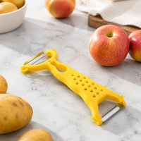 Éplucheur de fruits et légumes à double tête en acier inoxydable, outil de cuisine manuel multifonction pour pommes de terre, carottes, concombres