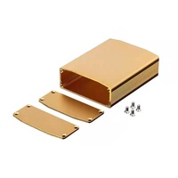 Boîtier de commande en aluminium extrudé sur mesure 110x64x25mm, dissipateur thermique anodisé noir, boîtier d'instrument électronique pour PCB, IP54, léger