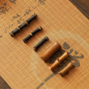 Soporte de té de bambú natural antiguo, soporte para té, pinzas para té, almohadilla para té, soporte para bolígrafos, reposa bolígrafos, soporte para palillos, ceremonia del té - Product Image 2