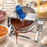 Promotion : Machine de cuisson à double enveloppe avec agitateur pour sauces chili, ail, piment, tomate, pâte de curry et sirop de confiserie