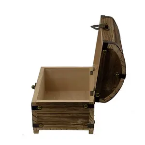 Coffre au trésor <span class=keywords><strong>pirate</strong></span> en <span class=keywords><strong>bois</strong></span> antique, collection de trésors préférés des enseignants, boîte de rangement - Product Image 4