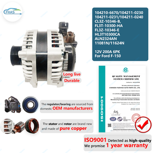 104210-6670 phát điện tương thích với 2012-2017 Ford F-150 XL XLT giới hạn 3.5L 3.7L 2012-2014 CL3Z-10346-B 200A 12V phát điện - Product Image 2