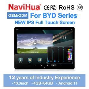 จอภาพติดพนักพิงศีรษะในรถยนต์ NaviHua รุ่นใหม่ สำหรับรถยนต์ BYD ซีรีส์ BYD Ti7Z9 ขนาด 13.3 นิ้ว ระบบแอนดรอยด์ อัปเกรดใหม่ จอแสดงผลแบบทีวี สำหรับเบาะหลังรถยนต์ - Product Image 1