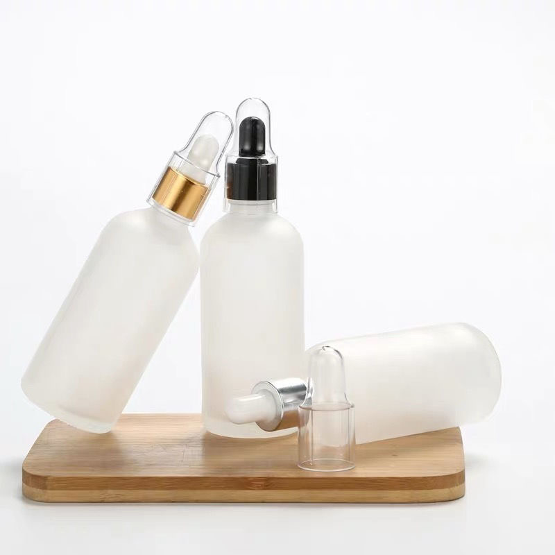 15ml Frosted 30ml Amber Glass Dropper Bottles Essential Oil Bottle Customize Frosted Cosmetic Bottle