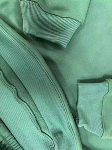 Girocollo in cotone tuta sportiva Jogger uomo <span class=keywords><strong>donna</strong></span> nero 2 pz tuta Unisex Set felpa logo personalizzato - Product Image 6