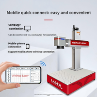 Nueva Máquina de Grabado Láser de Fibra CNC de 20W para Joyería, Pulseras y Anillos Personalizados, Compatible con DXF/PLT/AI/BMP, de Sobremesa, con Enfriamiento por Aire, Fácil de Operar
