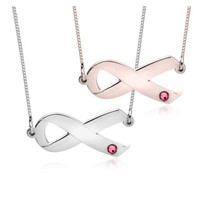 Pendentif en acier inoxydable avec Logo coloré, mot spirituel estampé, personnalisé, Courage, survivre au Cancer du sein, cœur