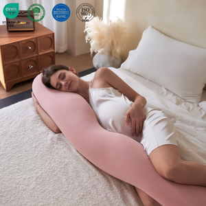 Oreiller <span class=keywords><strong>de</strong></span> maternité intégral pour femmes enceintes, oreiller d'allaitement doux en EPS 100% coton, oreiller <span class=keywords><strong>de</strong></span> <span class=keywords><strong>grossesse</strong></span> - Product Image 1