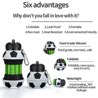 Gobelet pliable en silicone de style américain fait à la main multicolores pour le camping en plein air Accessoire de voyage de qualité alimentaire pour le camping