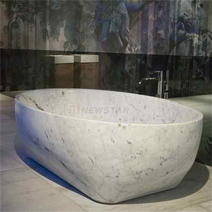 Newstar European Style Stone <strong>Bathtub</strong> Natrual Marble Tub Hand Carved Custom Stone <strong>Bathtub</strong> Oval Marble <strong>Bathtub</strong> - Product Image 5