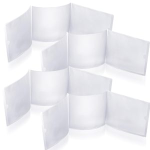 Porte-cartes <span class=keywords><strong>Mahjong</strong></span> Grande taille 6 1/8X4 3/4 pouces Tri Fold Protector Clear Plastic - Product Image 1