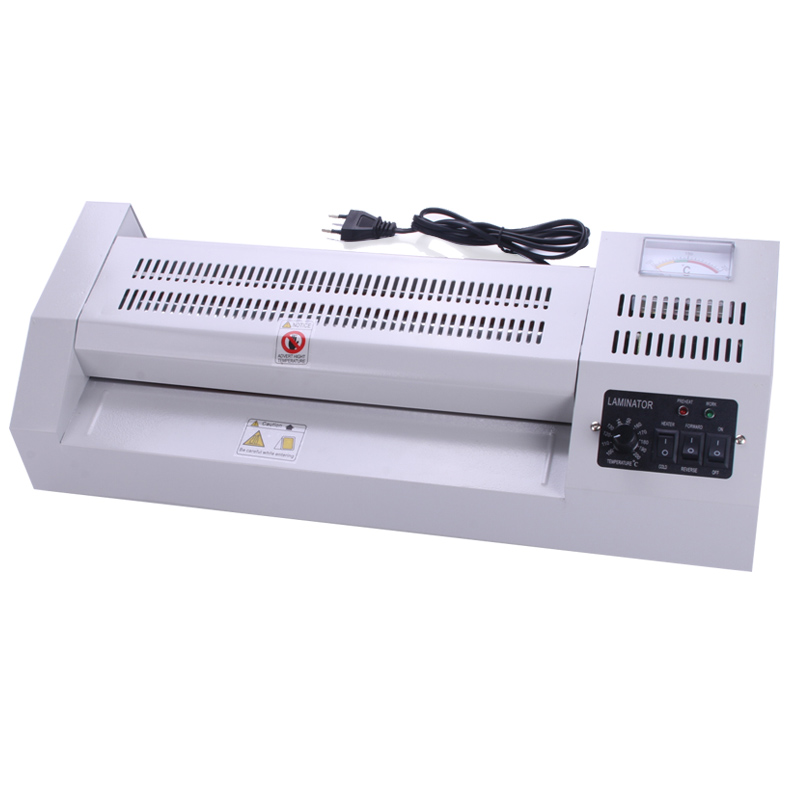 निर्माता बड़े रबर रोलर A3 डेस्कटॉप Laminator के साथ उत्कृष्ट सील गुणवत्ता