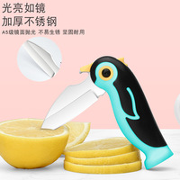 Duurzaam Fruitmes Opvouwbaar Mes Buiten Scherp Mes Met Plastic Handvat Pinguïnstijl Multifunctioneel Mes