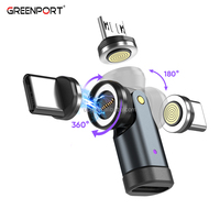 2025 nouveau 9pin 540 Rotation Type C téléphone ordinateur portable adaptateur de chargeur magnétique