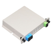 Répartiteur optique à fibre 1x2 SC UPC, coupleur passif PLC SM monomode, connecteur FTTH pour boîtier de distribution et panneau de brassage