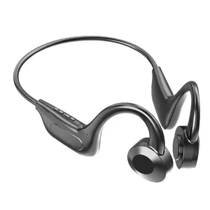 Lonvel 2021 Earphone TWS Nirkabel Biru 5.0 Earbud Olahraga Headset Konduksi Tulang VG02 untuk Semua Smartphone