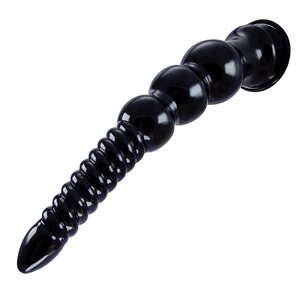 Hula Kraal Zuignap Slanke Pvc-Vormige Anale Plug Kristallen Transparante Bal Lange Anale Strook Aan De Achterkant Van De Anus - Product Image 6