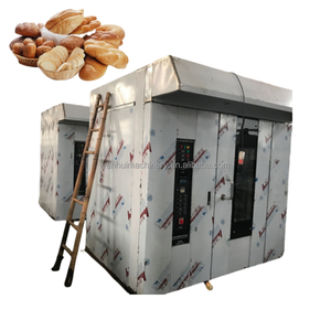 Nouveau four rotatif à convection à <span class=keywords><strong>air</strong></span> chaud industriel et commercial, 16 plateaux, diesel, 380V, avec <span class=keywords><strong>chariot</strong></span> et système d'eau - Product Image 3