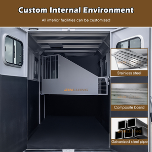 Jinlijing đa chức năng di động ngựa <span class=keywords><strong>Trailer</strong></span> hộp di động thanh trại vận chuyển thực phẩm bán hàng tự động consesssion thực phẩm xe tải để bán - Product Image 4