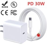 Chargeur PD20W/30W compatible avec le câble de données USB d'origine de type C pour la charge rapide du téléphone 16