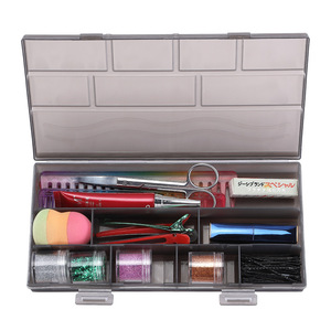 Boîte de rangement pour accessoires capillaires Wanmei en plastique 3-6L avec compartiments pour pinces, bijoux, épingles à cheveux, organiseurs - Product Image 1