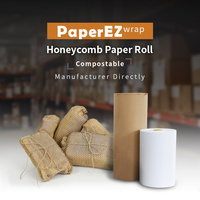 Gulungan Kertas Kraft Sarang Lebah Biodegradable untuk Kemasan Kamera & Komputer, Cocok untuk Start-up atau Toko Online Berbasis Rumah