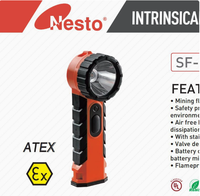 Lampe torche à diodes électroluminescentes certifiée UL AETX, lampe portable anti-explosion, lampe torche pour pompiers, allume-feu