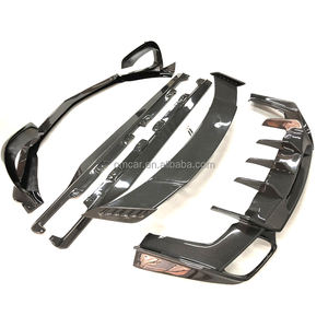 Pièces détachées pour AMG GT Renn-tech Style Carbon Fiber Front Lip Side Skirts Rear Diffuser Spoiler for Mercedes Bens AMG GTS Body Kit - Product Image 3