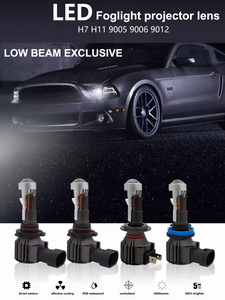 หลอดไฟหน้ารถยนต์ T7 Auto LED H4/H7/HB3/HB4 พร้อมเลนส์โปรเจคเตอร์ขนาดเล็ก แสงสีขาว 6000K ชุดแปลงแบบเสียบปลั๊กใช้งานได้ทันที สำหรับรถยนต์ รถ SUV และรถจักรยานยนต์ - Product Image 3